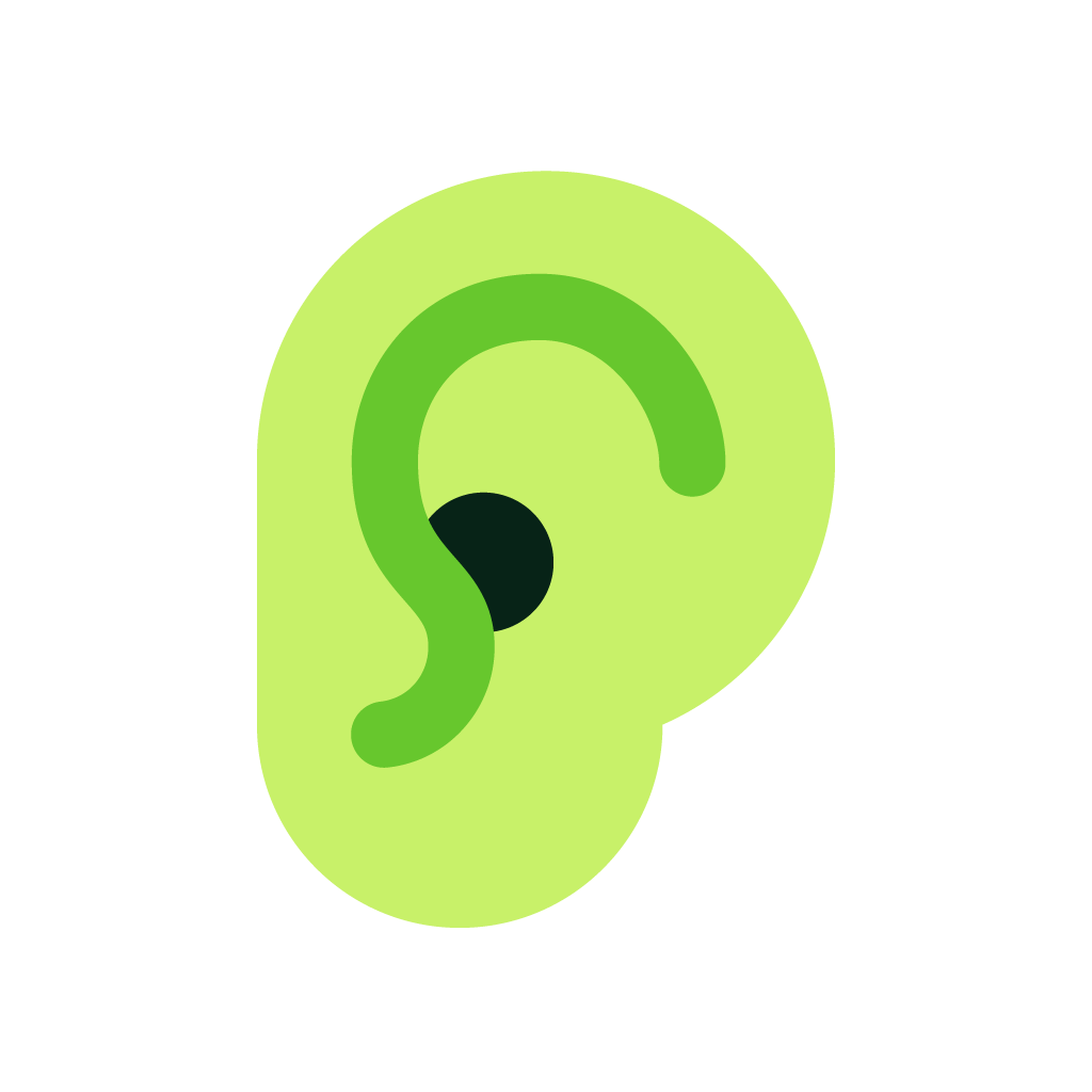 Ear which is listening